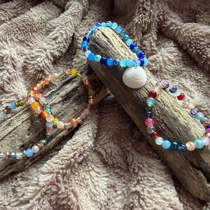 Colorful Beaded Kids Bracelets Set